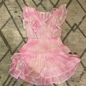 loveshackfancy gwen dress pink size xl